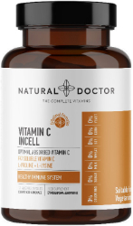 Natural Doctor Vitamin C Incell Συμπλήρωμα Διατροφής για Ενίσχυση του Ανοσοποιητικό 120vcaps 160