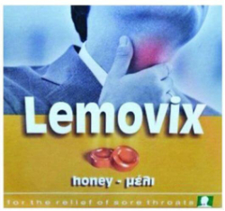  Lemovix Pastilles with Vit. C for Sore Throat Honey 16τμχ
