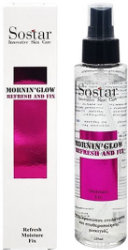 Sostar Mornin'Glow Refresh and Fix Spray Σπρέι Λάμψης Ενυδάτωσης & Σταθεροποίησης Μακιγιάζ 125ml 166