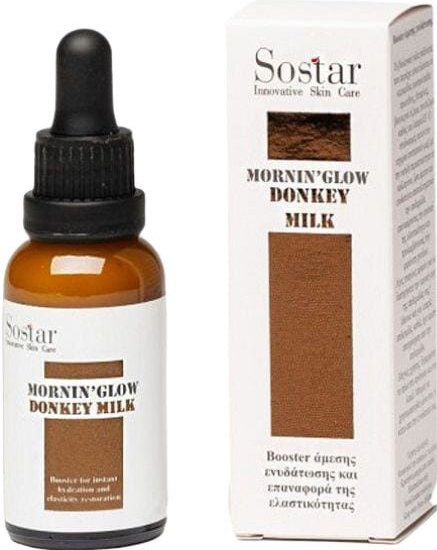 Sostar Mornin' Glow Donkey Milk Ενυδατικό Booster Προσώπου με Γάλα Γαϊδούρας 30ml 99