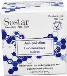 Sostar Anti-Pollution Cream Ενυδατική Κρέμα Ημέρας 50ml 150