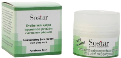 Sostar Focus Face Cream Aloe Vera Κρέμα Προσώπου Ενυδατική με Αλόη 50ml 100