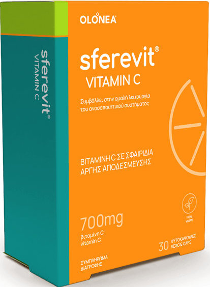 Olonea Sferevit Vitamin C Συμπλήρωμα Διατροφής με Βιταμίνη C για Ενίσχυση Ανοσοποιητικού Συστήματος 30vcaps 99