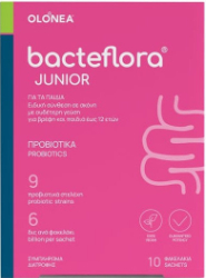 Olonea BacteFlora Junior Συμπλήρωμα Διατροφής Προβιοτικά με Γεύση Ουδέτερη Για την Ισορροπία Εντερικής Χλωρίδας 10sachets 30