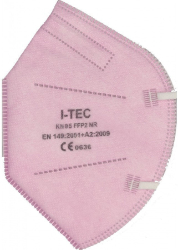 I-TEC KN95 FFP2 Medical Mask BFE PFE >99% Pink 1τμχ