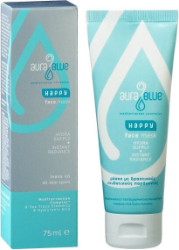 Aura Blue Happy Face Mask Hydra Supply Instant Radiance 75ml
