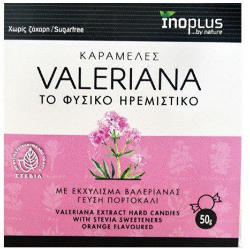 Inoplus Valeriana Sugar Free Candies with Calming Action 50g