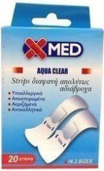 Medisei X-Med Aqua Clear Strips Hypoallergenic 2sizes 20τμχ