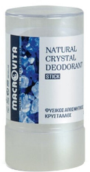 Macrovita Natural Crystal Deodorant Stick Φυσικός Αποσμητικός Κρύσταλλος Άοσμος 120gr 145
