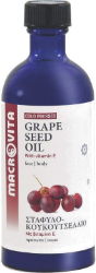 Macrovita Cold Pressed Grape Seed Oil Σταφυλοκουκουτσέλαιο 100ml 225