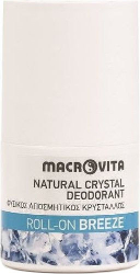 Macrovita Natural Crystal Deodorant Breeze Roll On Φυσικός Αποσμητικός Κρύσταλλος 50ml 85
