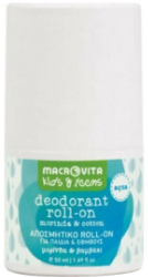 Macrovita Kids Deodorant Aqua Αποσμητικό Για Παιδιά & Εφήβους με Μορίνδα & Βαμβάκι Roll-On 50ml 80