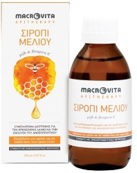 Macrovita Apitherapy Honey Syrup with Honey & Vit C 150ml
