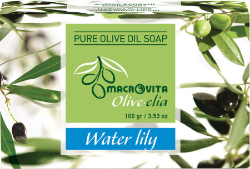 Macrovita Pure Olive Oil Soap Olive.elia Water Lily Φυσικό Σαπούνι Ελαιολάδου 100gr 112