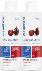 Macrovita 1+1 Δώρο Shampoo for Coloured Damaged Hair Σαμπουάν για Βαμμένα Ταλαιπωρημένα Μαλλιά 2x200ml 600