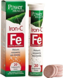 Power Health Iron & Vitamin C 20eff.tabs