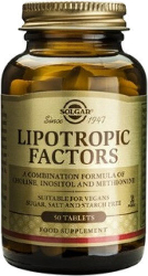 Solgar Lipotropic Factors Συμπλήρωμα Διατροφής για Αδυνάτισμα 50tabs 203