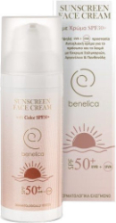 Benelica Sunscreen Face Cream with Color SPF50+ 50ml