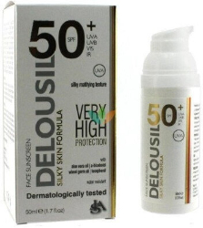 Delousil Silky Skin Face Sunscreen SPF50+ 50ml