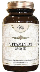 Sky Premium Life Vitamin D3 2500iu Συμπλήρωμα Διατροφής Βιταμίνης D3 για την Υγεία των Οστών & Ανοσοποιητικού 60tabs 150