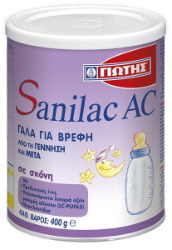 Γιώτης Sanilac AC Special Nutrition Milk Against Colic 400gr