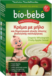 Bio-Bebe Organic Wholegrain Fruity Apple Cereal Κρέμα 200gr
