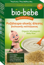 Bio-Bebe Organic Wholegrain Baby Rice Κρέμα Ρυζάλευρο 200gr