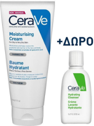 CeraVe Moisturizing Cream 177ml & ΔΩΡΟ Hydrating Cleanser 20ml 233