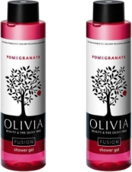 Papoutsanis Olivia 1+1 Shower Gel Fusion Pomegranate 2x300ml