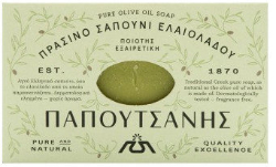 Papoutsanis Traditional Green Olive Oil Soap Παραδοσιακό Πράσινο Σαπούνι Ελαιολάδου 250gr 255