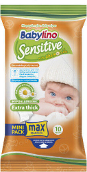Babylino Sensitive Extra Thick Baby Wipes 10τμχ