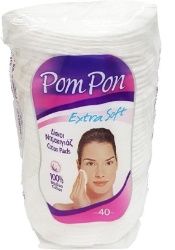 Mega Pom Pon Extra Soft Cotton Pads 100% Cotton 40τμχ