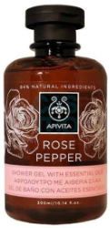 Apivita Rose Pepper Shower Gel 300ml