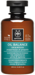Apivita Oil Balance Shampoo Peppermint Propolis Σαμπουάν για Ρύθμιση Λιπαρότητας με Μέντα & Πρόπολη 250ml 288