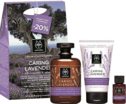 Apivita Promo Pack Caring Lavender Αφρόλουτρο & Κρέμα 