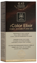 Apivita My Color Elixir 6.43 Βαφή Μαλλιών Ξανθό Σκούρο Χάλκινο Μελί 50ml 210