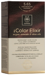 Apivita My Color Elixir 5.65 Βαφή Μαλλιών Καστανό Ανοιχτό Κόκκινο Μαονί 50ml 210