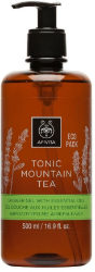 Apivita Tonic Mountain Tea Shower Gel Eco Pack Αφρόλουτρο με Αιθέρια Έλαια από Ελληνικό Τσάι του Βουνού 500ml 600