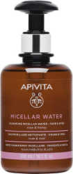 Apivita Cleansing Micellar Water Rose & Honey Νερό Καθαρισμού με Τριαντάφυλλο & Μέλι 300ml 400