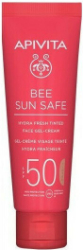 Apivita Bee Sun Safe Hydra Fresh Tinted Face Gel Cream SPF50 Αντηλιακή Κρέμα Τζελ 50ml 90