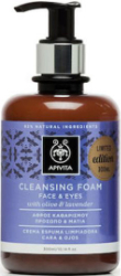 Apivita Cleansing Foam Limited Edition Κρεμώδης Αφρός Καθαρισμού για Πρόσωπο & Μάτια με Ελιά & Λεβάντα 300ml 388