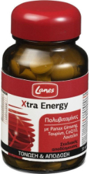 Lanes Xtra Energy Συμπλήρωμα Διατροφής Πολυβιταμινών για Ενέργεια & Τόνωση 30tabs 124