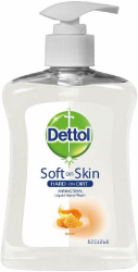 Dettol Soft On Skin Hard Dirt Liquid Hand Wash Honey 250ml