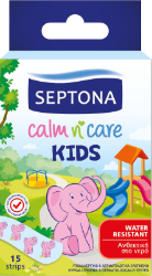 Septona Calm n' Care Kids Water Resistant Strips 15τμχ