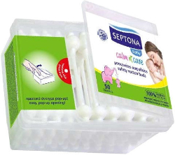 Septona Calm n' Care Baby Safety Cotton Pads 50τμχ