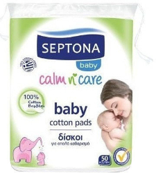 Septona Calm n' Care Baby Cotton Pads 50τμχ