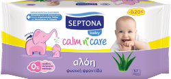 Septona Calm n' Care Baby Wipes with Aloe Vera 57τμχ