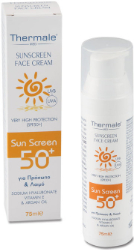 Thermale Sunscreen Face Cream SPF50+ Αντηλιακή Κρέμα Προσώπου 75ml 111