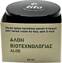 Fito+ Αλόη Βιοτεχνολογίας 24ωρη Φυτική Κρέμα Προσώπου, Ματιών & Λαιμού 50ml 91