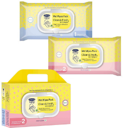 Adelco Baby Wet Wipes Clean & Fresh In 2 Steps 60τμχ